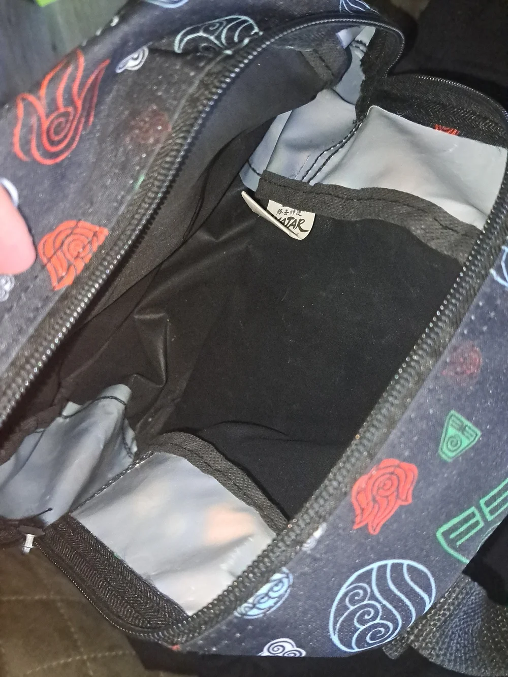 Small Black Avatar Backpack